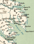 Mathews< VA vintage map