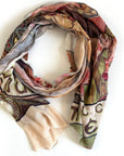 Alphonse mucha scarf with moët chandon artwork fashion wrap
