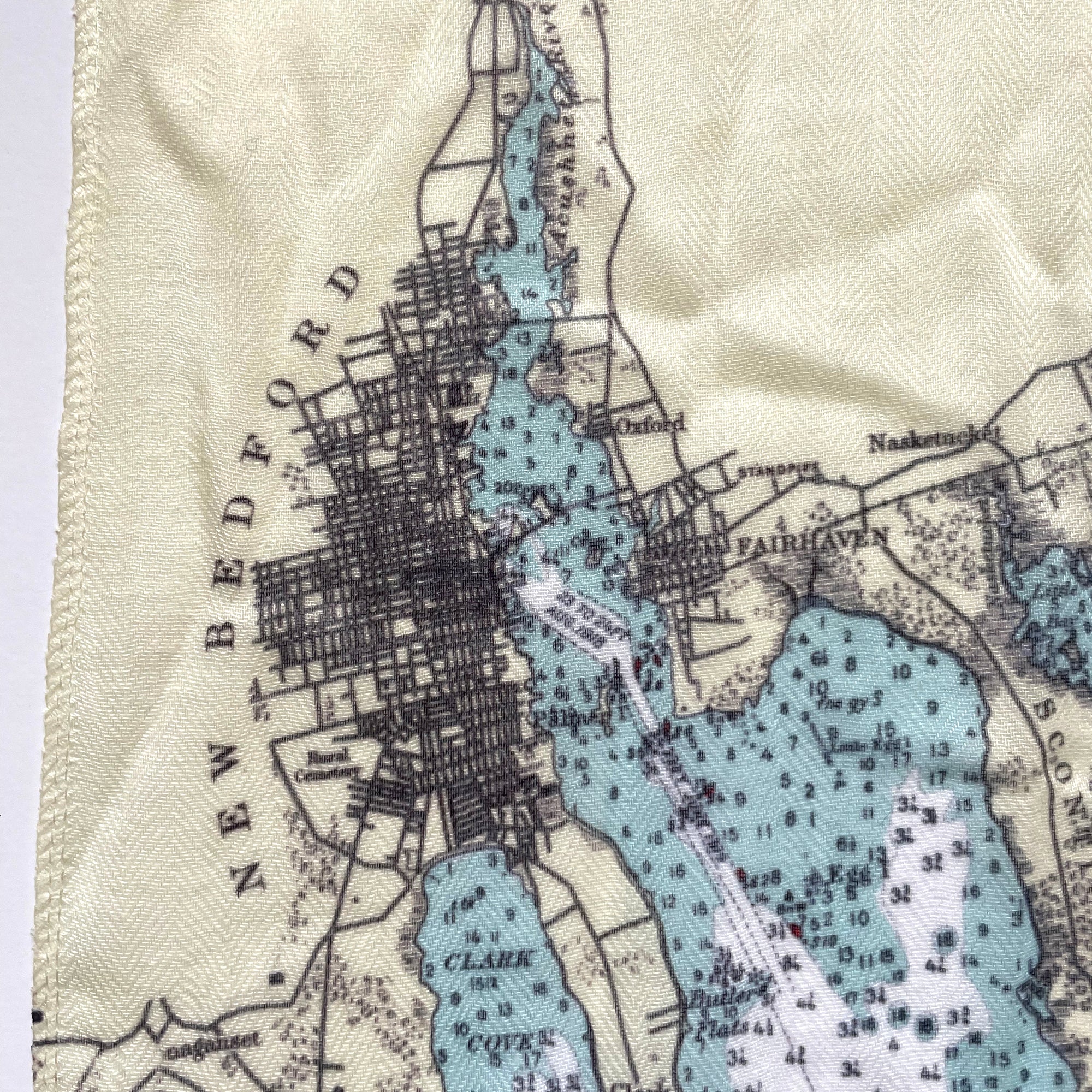 Buzzards Bay Vintage Chart Scarf