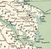 Chesapeake Bay Vintage Map Blanket