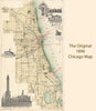 Vintage Chicago Map Scarf – Chicago Illinois Map