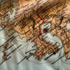 Close-up of an old map showing a region labeled 'Satsuma' and 'Osumi'.