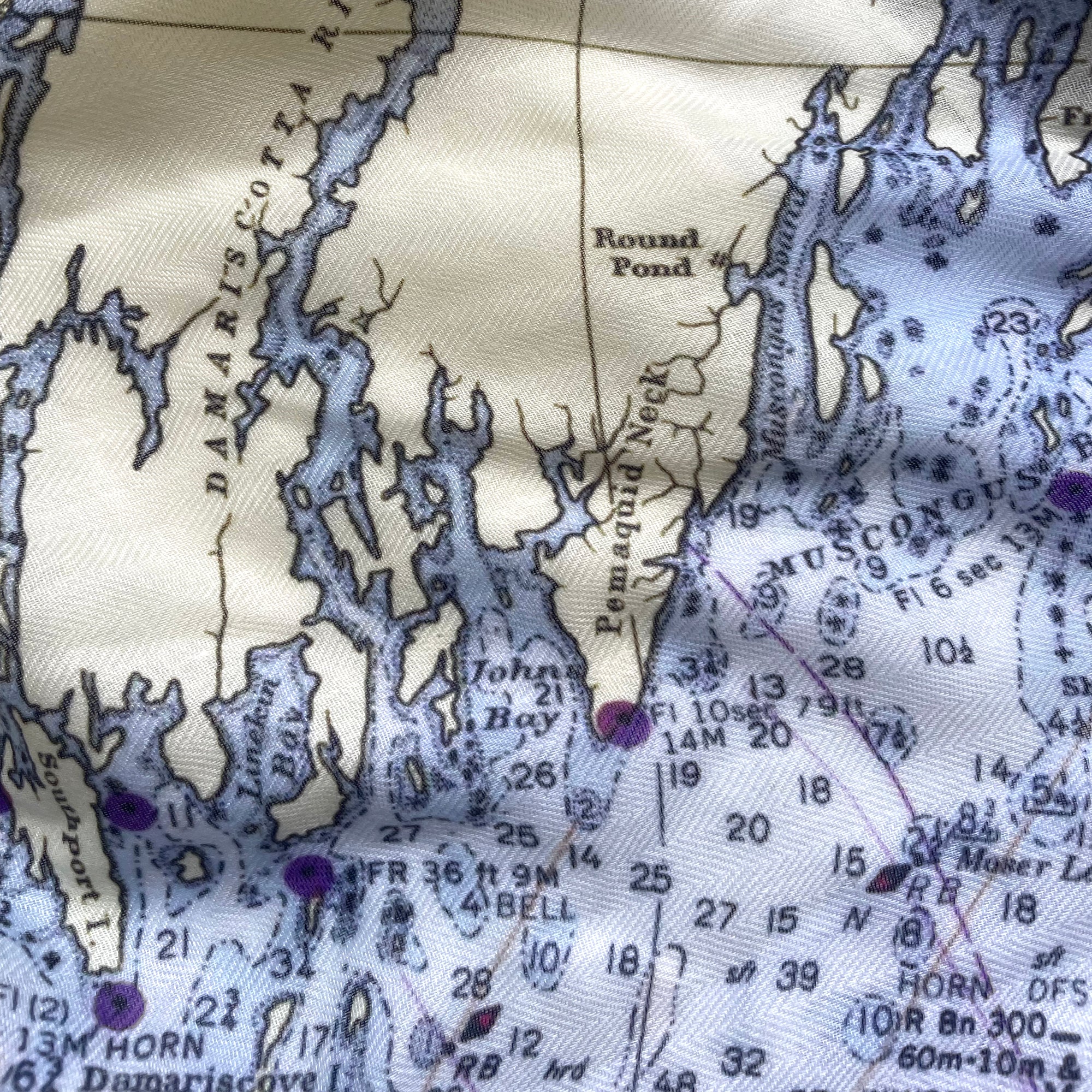 Coast of Maine Chart Scarf