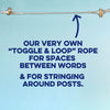 A Spacer for the Flags: Cordage, loop and toggle
