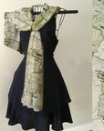 Sequoia National Park Map Scarf – 3-Season Lightweight Wrap – Official Park Map