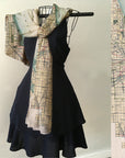 Vintage Chicago Map Scarf – Chicago Illinois Map