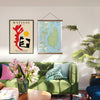 St. Lucia Nautical Chart Canvas Wall Scroll
