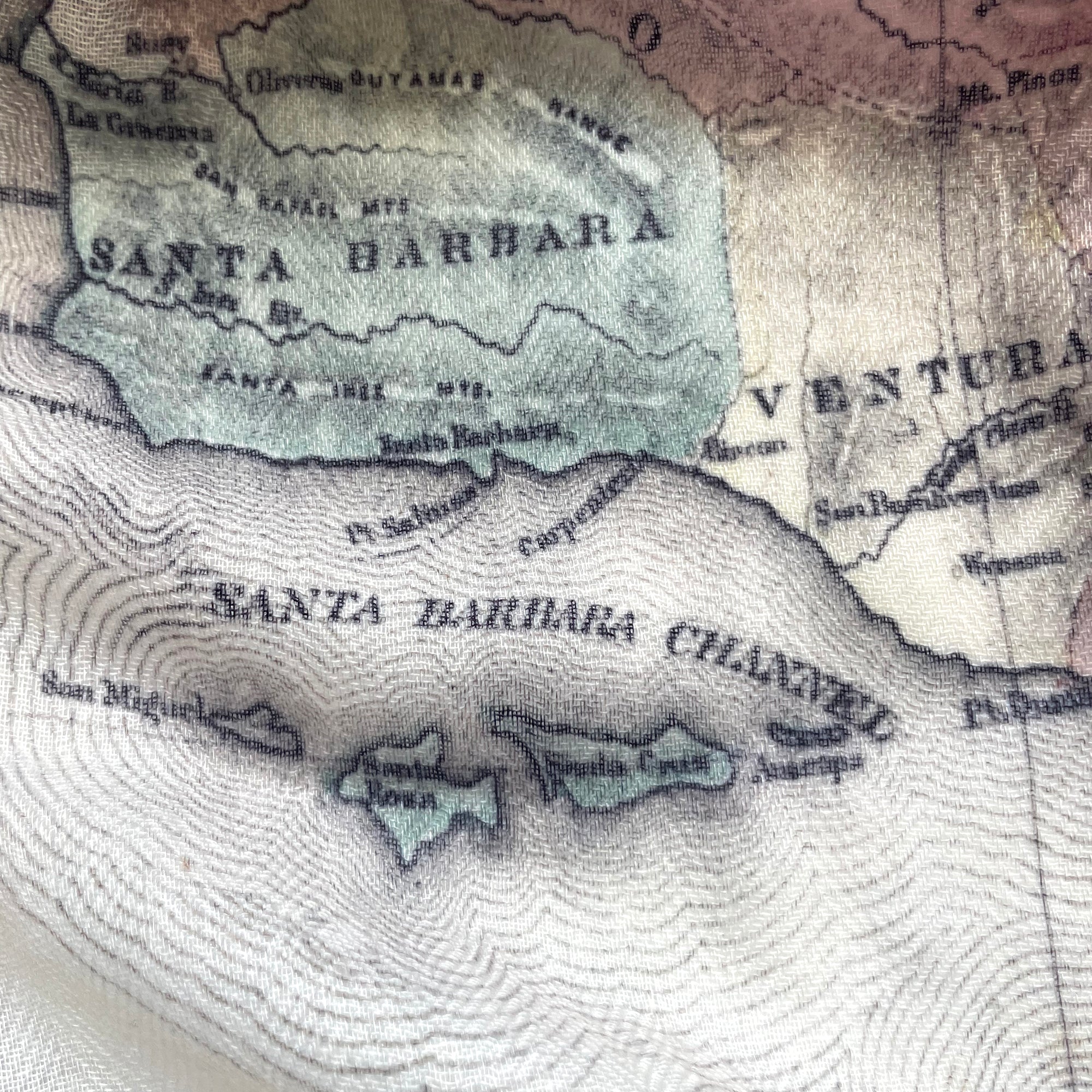 California Dreamin' Vintage Map Scarf