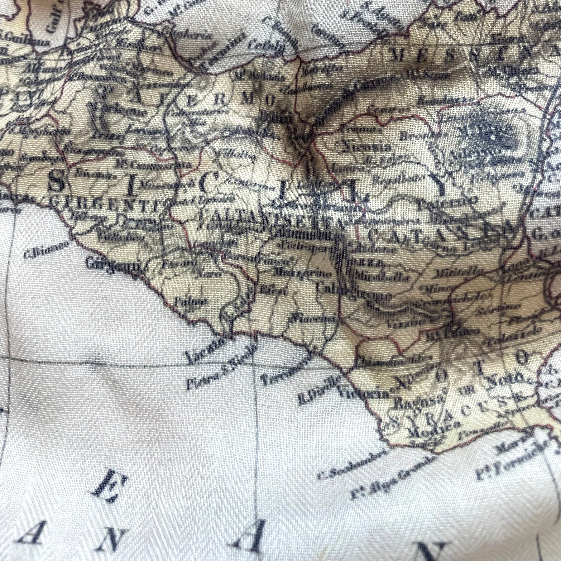 Italy Vintage Map Scarf