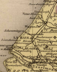 Netherlands (Holland) Vintage Antique Map Blanket (c. 1892) – Historic Dutch Map Throw