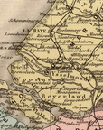 Netherlands (Holland) Vintage Antique Map Blanket (c. 1892) – Historic Dutch Map Throw