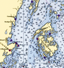 cape may chart blanket North Haven I. Close up

