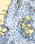 cape may chart blanket North Haven I. Close up
