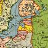 Europe Vintage Map Blanket