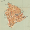 Hawaiian Islands Vintage Map Blanket