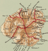 Hawaiian Islands Vintage Map Blanket