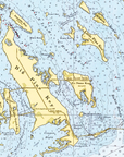 Key West, FL Nautical Chart Blanket