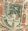 Barcelona map Close up of a park