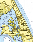 Corolla to Rodanthe (The Outerbanks), Vintage Chart Blanket
