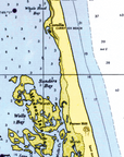 Corolla to Rodanthe (The Outerbanks), Vintage Chart Blanket