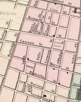 Charleston, SC Vintage 1886 Map Blanket