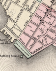 Charleston, SC Vintage 1886 Map Blanket