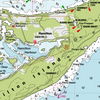 Topographic map of Hamilton Island with various labels and annotations.