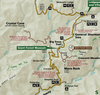Sequoia National Park Map Scarf – 3-Season Lightweight Wrap – Official Park Map