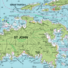 US Virgin Islands Laminated Placemat (St. Thomas & St. John, USVI Nautical Chart)