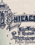 Vintage Chicago Map Scarf – Chicago Illinois Map