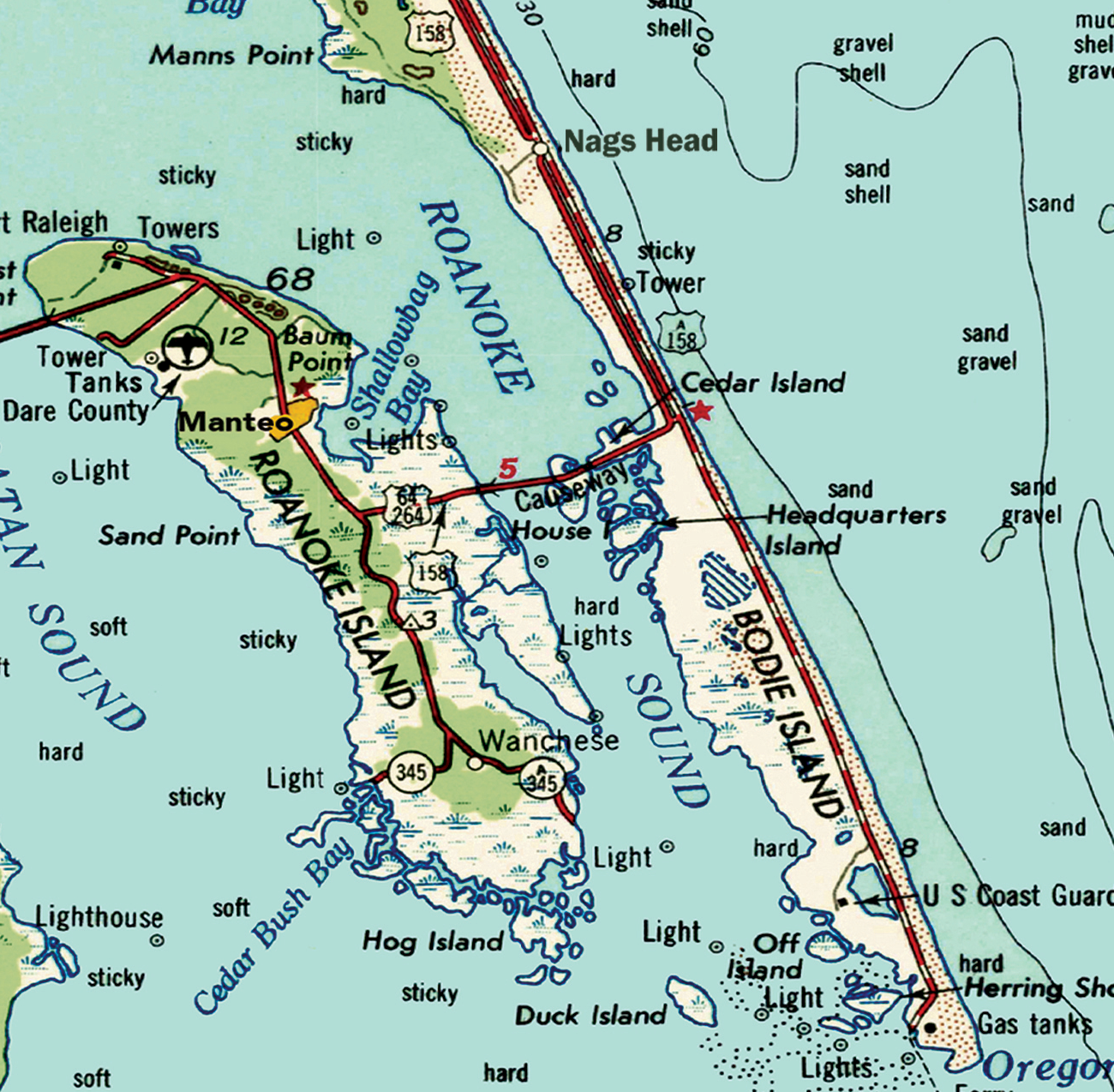 Outerbanks (Currituck to Ocracoke, OBX), NC Quick Dry Towel