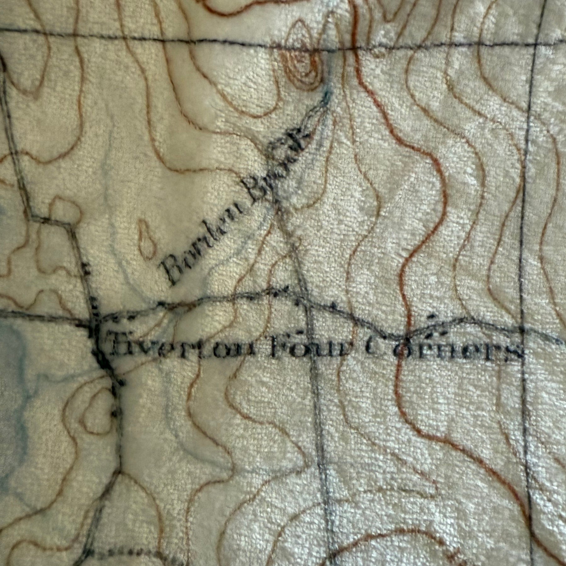 Newport, RI Vintage Topo Map Blanket