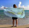 US Virgin Islands Imray Chart Towel (St. Thomas & St. John, USVI)