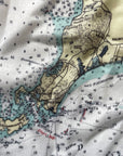 Buzzards Bay Vintage Chart Scarf