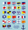 "A" Nautical Flag in Glass-Free Shadow Box Frame - Maritime Tribes USA