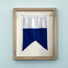 "A" Nautical Flag in Glass-Free Shadow Box Frame - Maritime Tribes USA