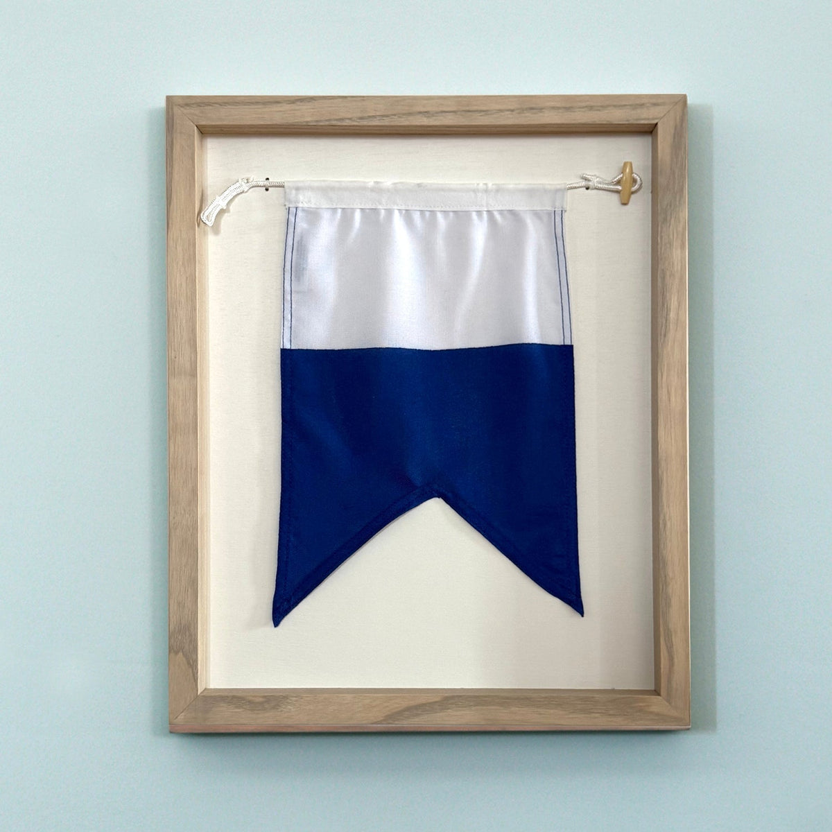 "A" Nautical Flag in Glass-Free Shadow Box Frame - Maritime Tribes USA