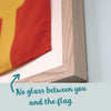 "A" Nautical Flag in Glass-Free Shadow Box Frame - Maritime Tribes USA
