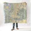 Aeronautical Map of Seattle WA Blanket - Maritime Tribes USABlanket