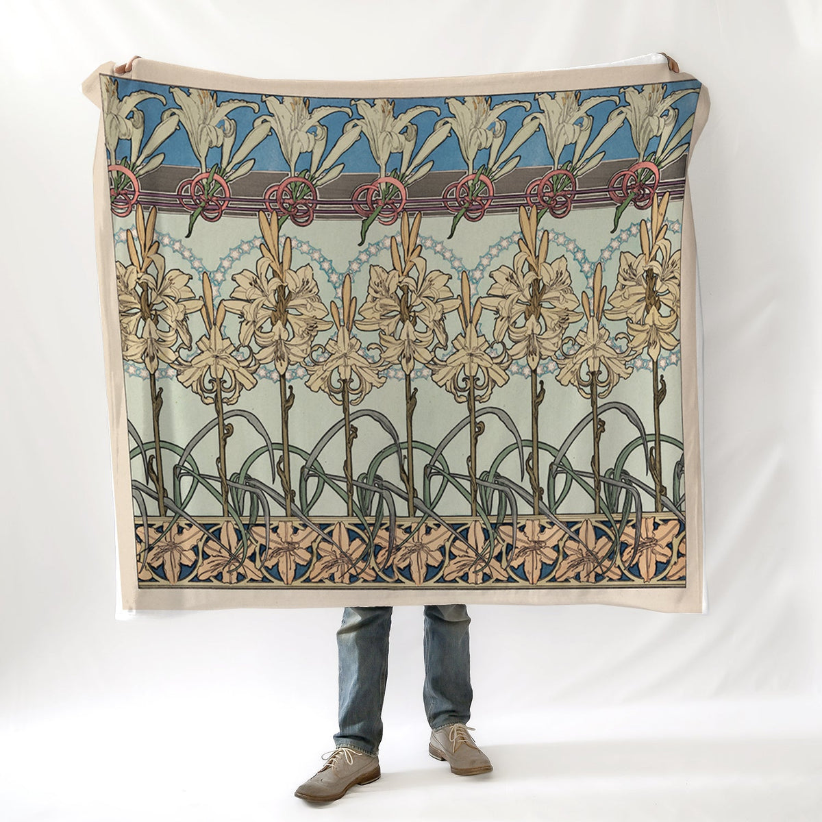 Alphonse Mucha's 'Decorative Motif' (1901) Blanket - Maritime Tribes USABlanket