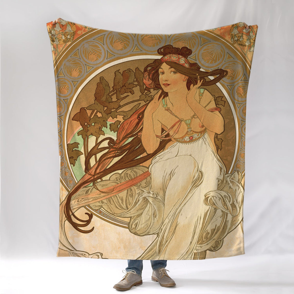 Alphonse Mucha's 'Music' Blanket - Maritime Tribes USABlanket