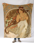 Alphonse Mucha's 'Music' Blanket - Maritime Tribes USABlanket