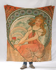 Alphonse Mucha's 'Painting' Blanket - Maritime Tribes USABlanket