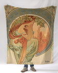 Alphonse Mucha's 'Poetry' Blanket - Maritime Tribes USABlanket