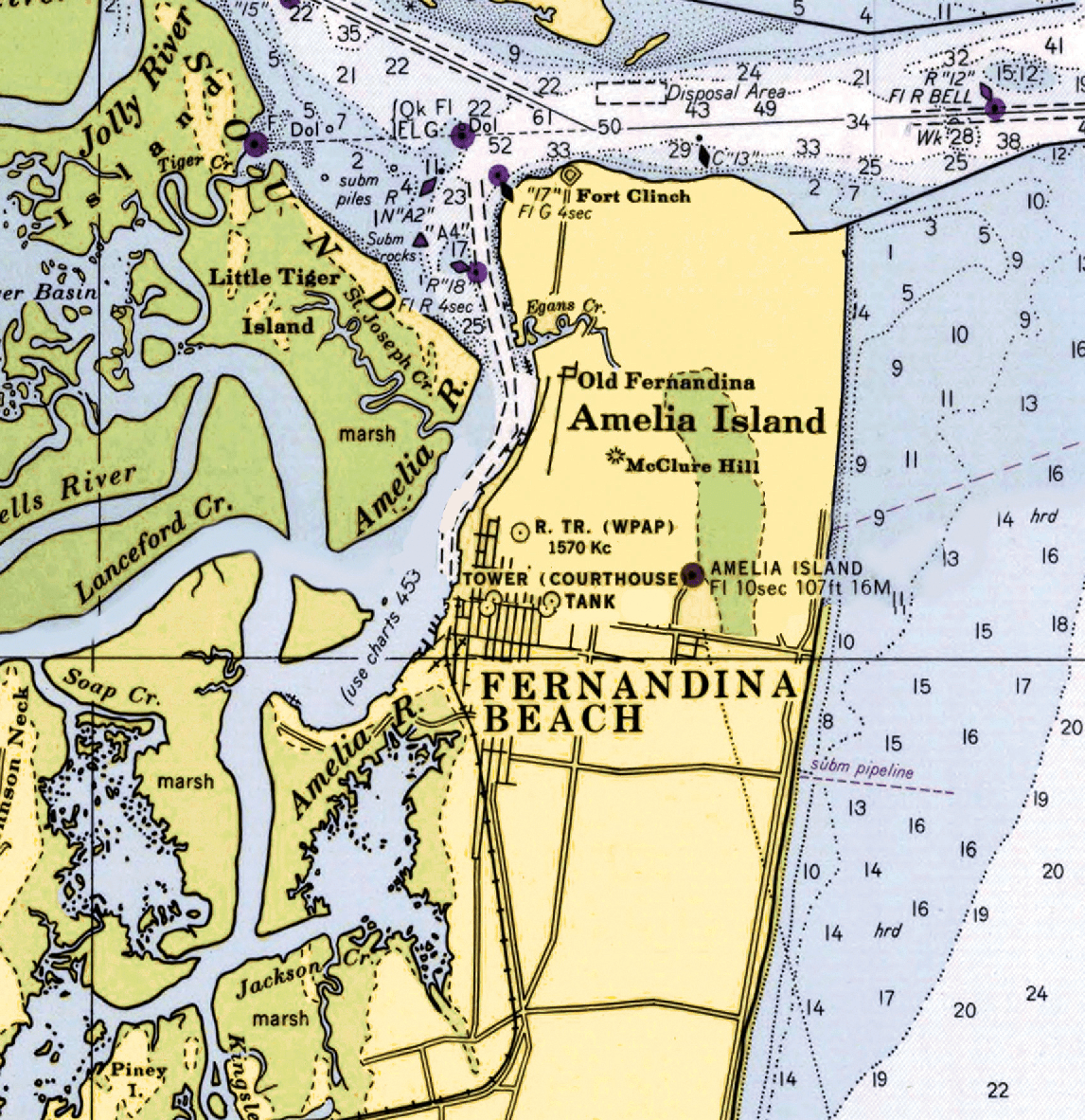 Amelia Island, FL.Nautical Chart Blanket - Maritime Tribes USABlanket