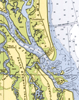 Amelia Island, FL.Nautical Chart Blanket - Maritime Tribes USABlanket