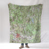 Amherst - Milford, NH topo Map Blanket - Maritime Tribes USABlanket