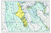 Andros Island & New Providence, Bahamas Chart Placemat - Maritime Tribes USALaminated Placemat