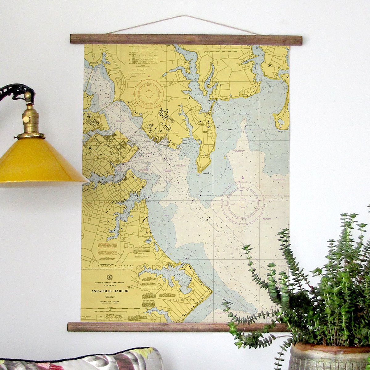Annapolis Harbor Chart Scroll - Maritime Tribes USAScroll