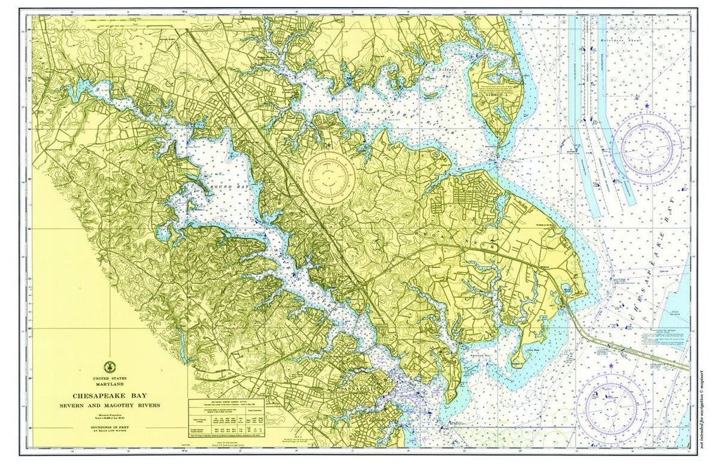Annapolis, Maryland Chart Placemat - Maritime Tribes USALaminated Placemat